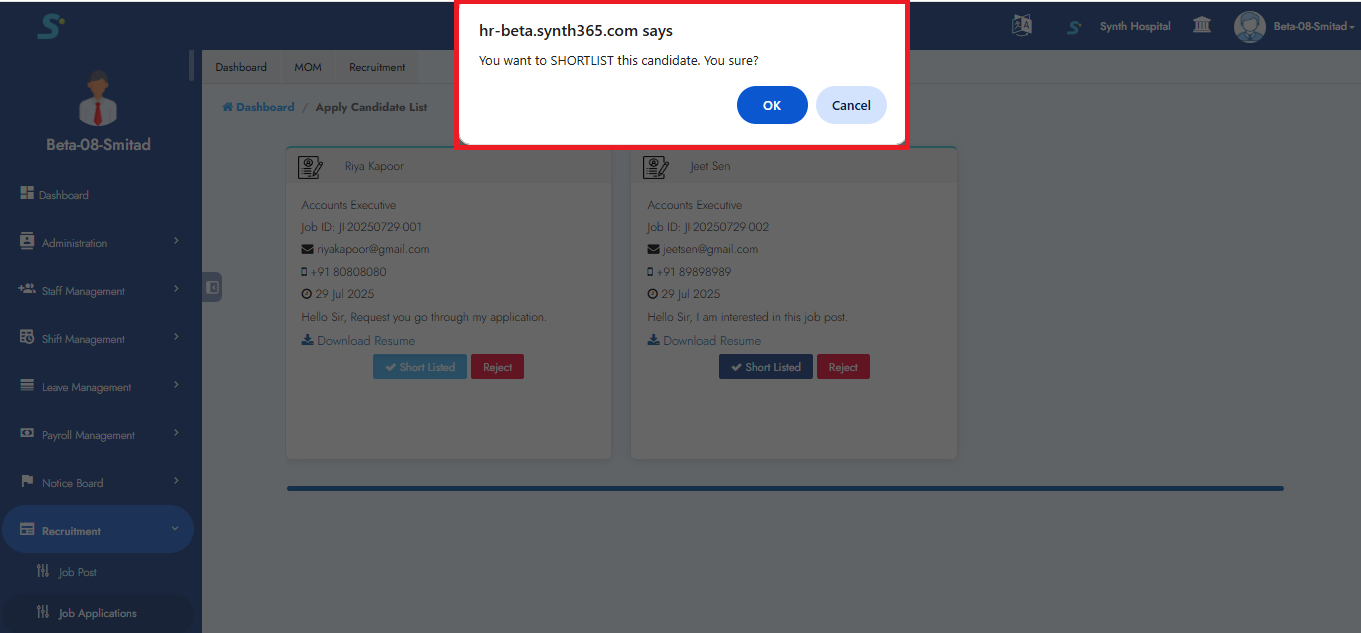 Job Application Tracking