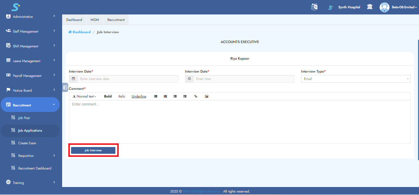 Job Application Tracking