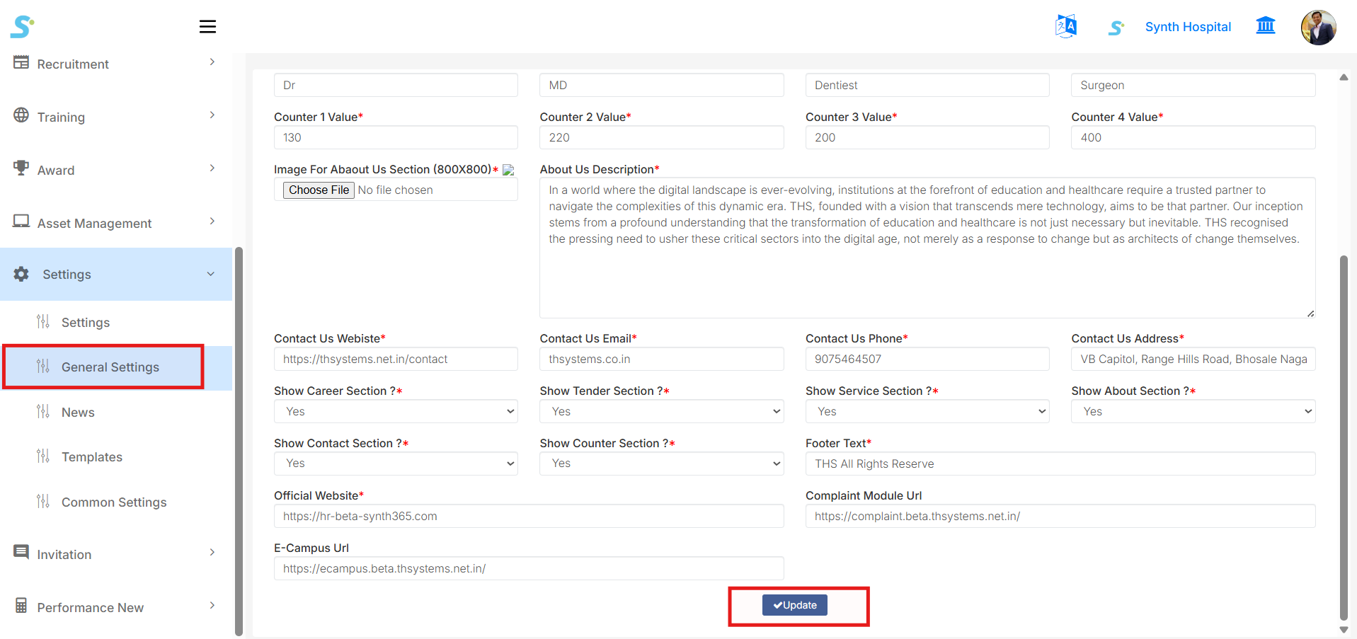 General Settings