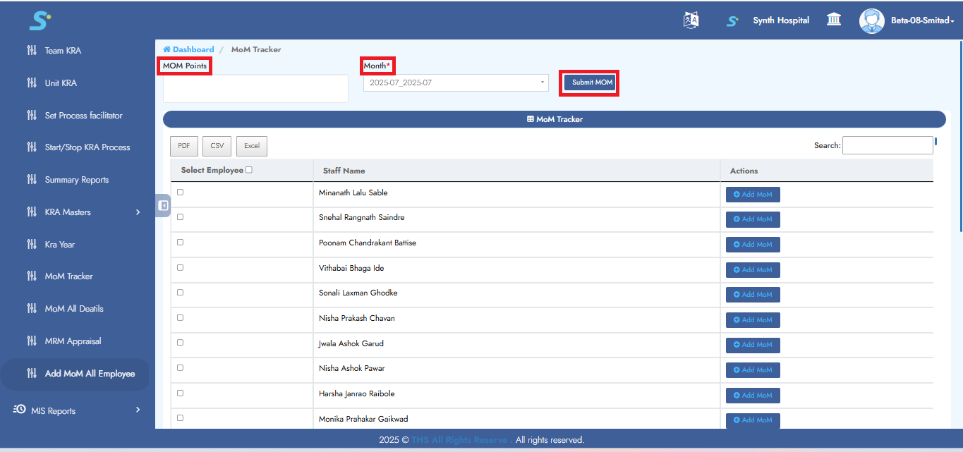 Add MOM All Employees