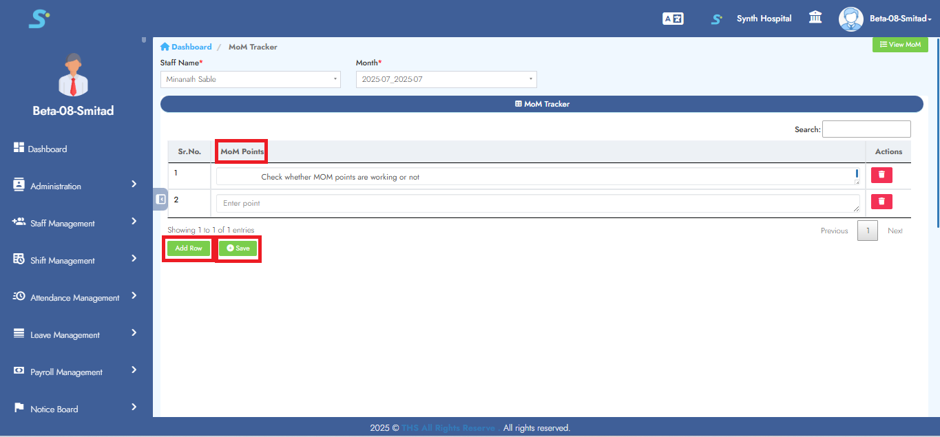 Add Multiple MOM Points