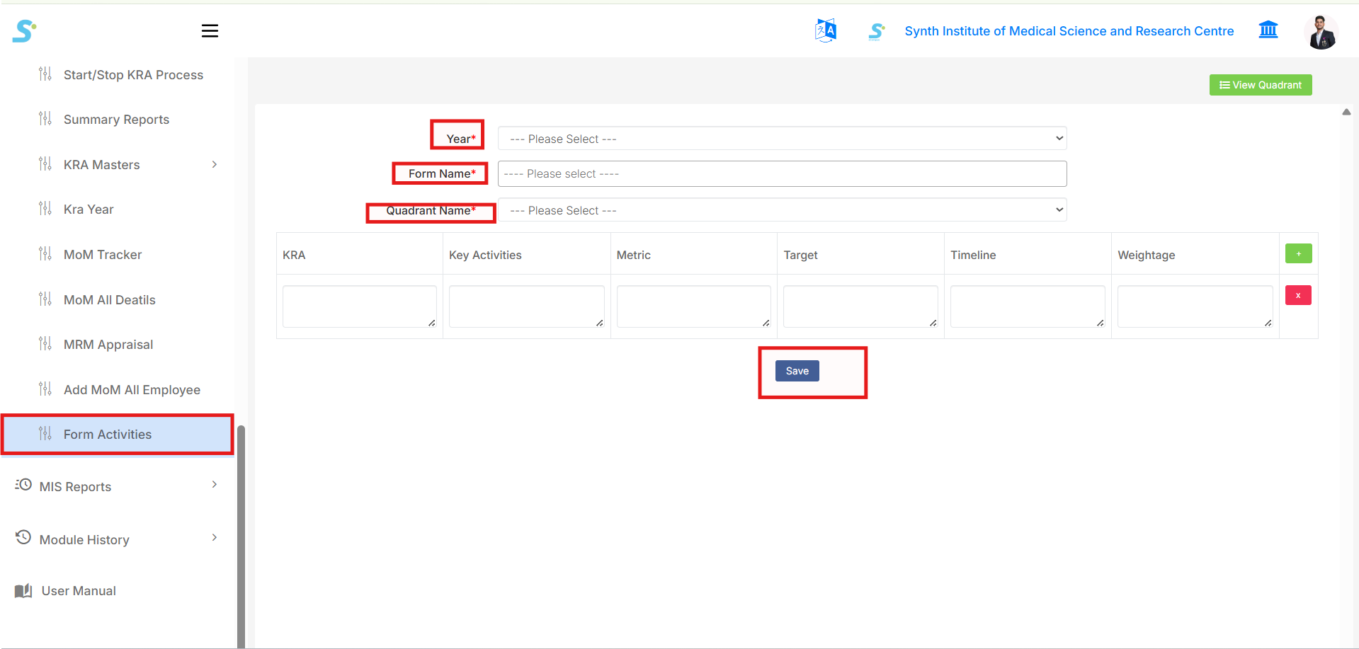 Add Form Activities